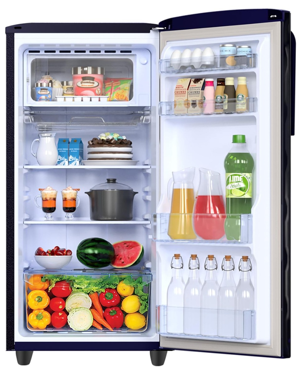 Godrej 180 L 3 Star Direct Cool Turbo Cooling Technology With Upto 24 Days farm Freshness Single Door Refrigerator (RD EMARVEL 207C THF AT BL, Aster Blue)
