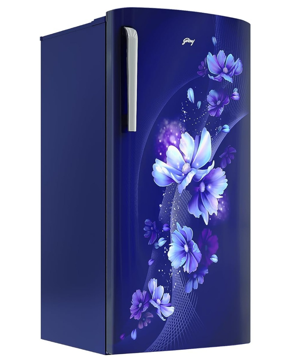Godrej 180 L 3 Star Direct Cool Turbo Cooling Technology With Upto 24 Days farm Freshness Single Door Refrigerator (RD EMARVEL 207C THF AT BL, Aster Blue)
