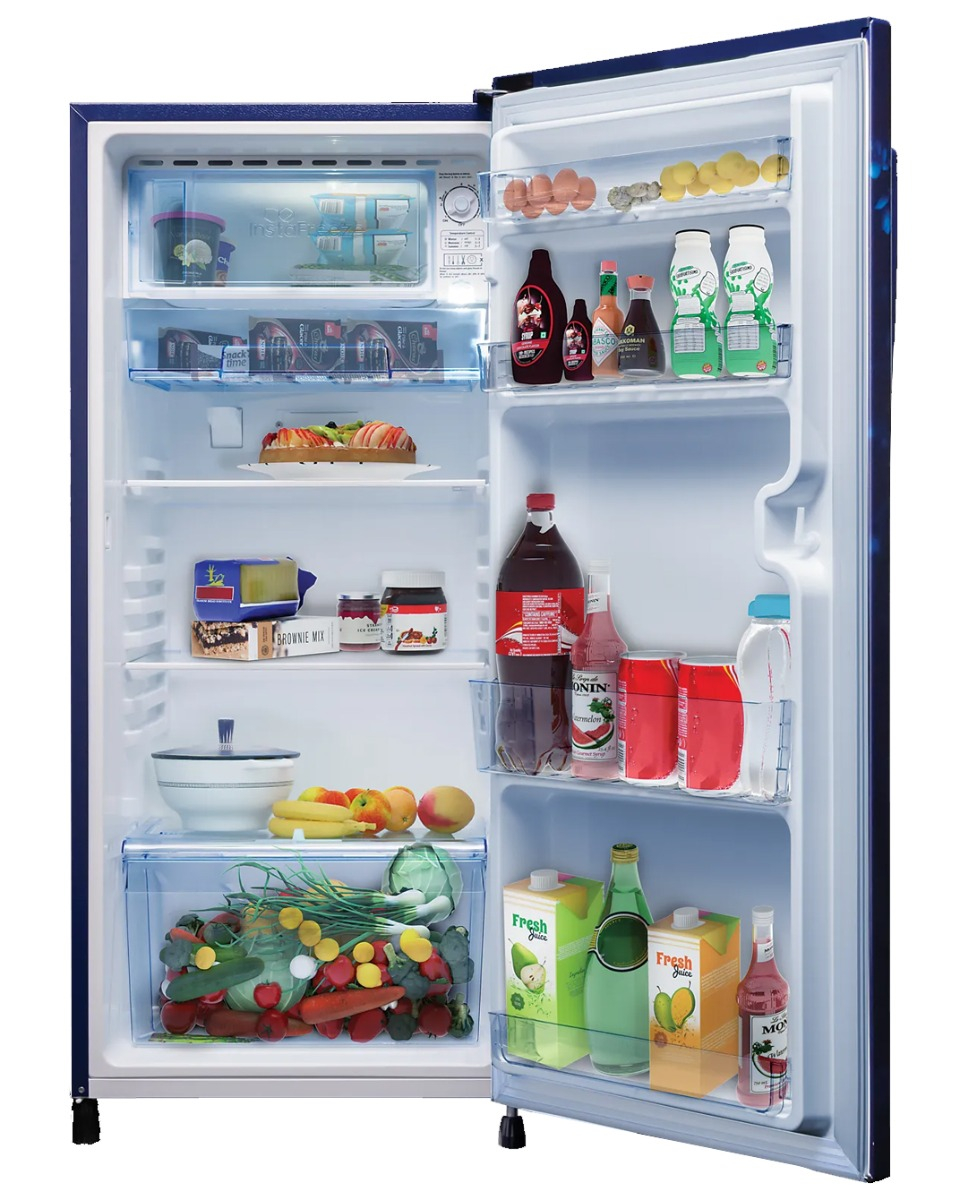 LLOYD 188 Litres 3 Star Direct Cool Single Door Refrigerator with Antibacterial Gasket (GLDC203SCBT2LC, Cherry Blossom Blue)