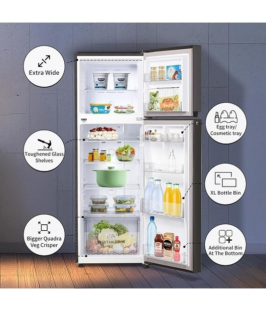 FRIDGE SHARP SJ-FF335V2-PCH FF 306L-INV-285L COFFEE HAIRLINE 