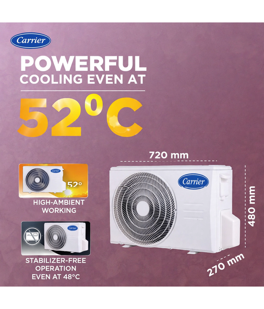 CARRIER AIRCONDITIONER 12K XCEL EDGE GXI CAI12CE3 R36F0 1.0T 3S INV