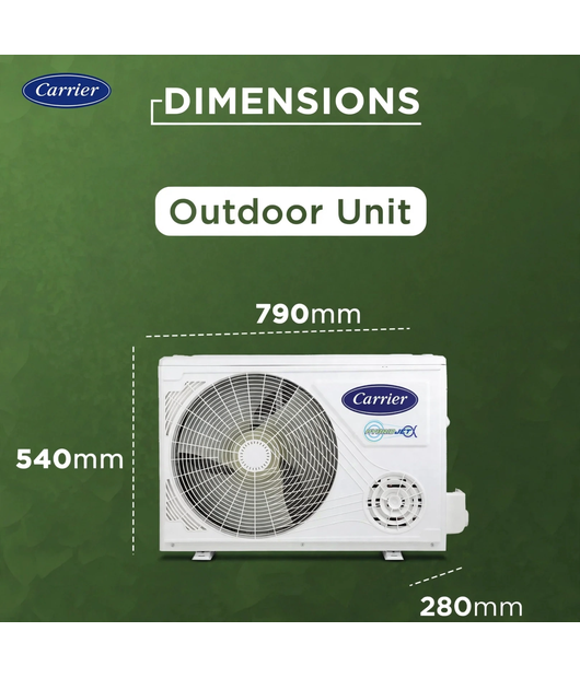 A/C CARRIER 12K XCEL LUMO FXI ALPHA HYBRIDJET CAI12CL3R35F0 1.0T 3S INV