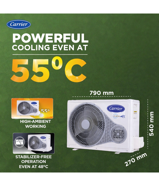 CARRIER AIRCONDITIONER 18KXCEL LUMOGXI ALPHA H.JET CAI18CL5R36W01.5T5SINV(2026 MODEL)