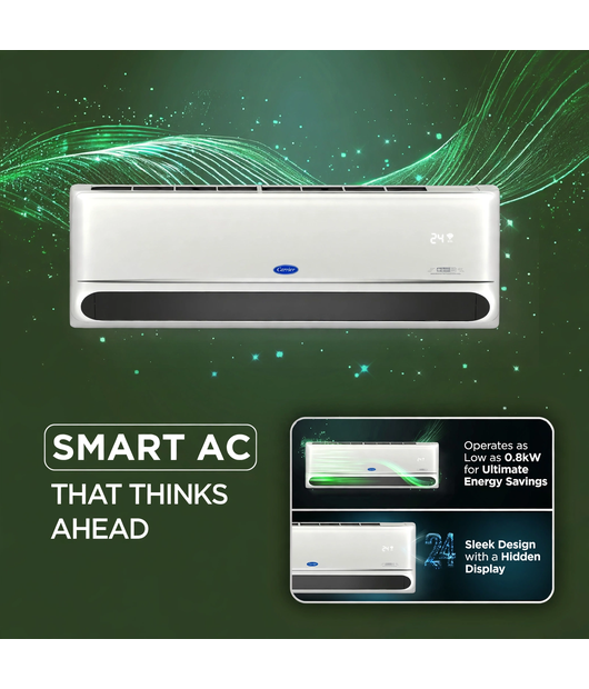 CARRIER AIRCONDITIONER 12K INDUSGXI WIFIALPHA H.JET CAI12IN5R36WO 1T5SINV(2026 MODEL)